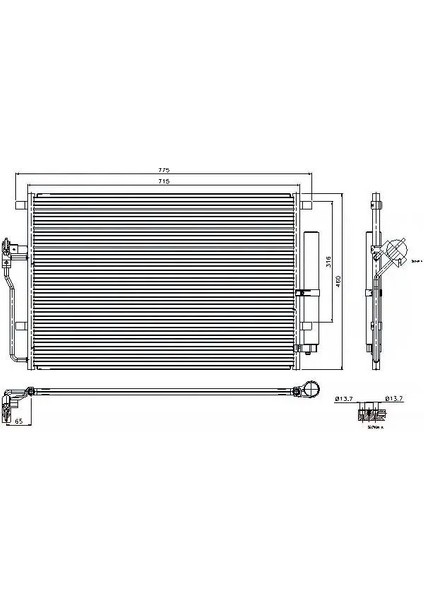 82155 Klima Radyatoru 2E0820413 9065000054