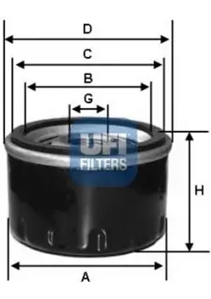 2346100 Yag Filtresi 2630035500 2630035501 2630035502