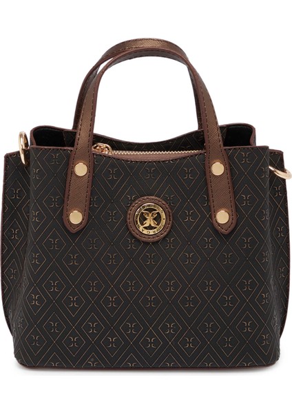 Bronz Print Kadın Omuz Çantası - S1WPR0000806-R7P