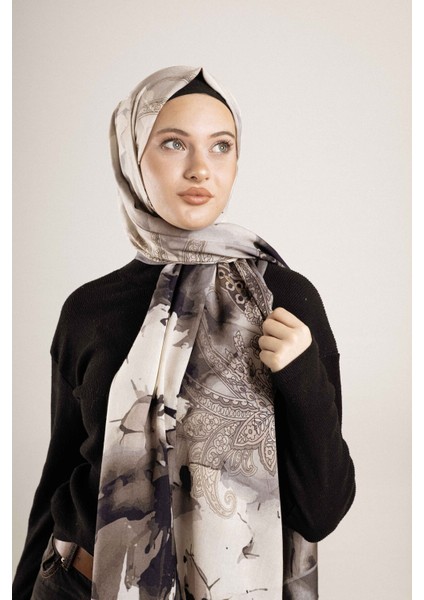 Desenli Pamuk İpek Şal Desen-1