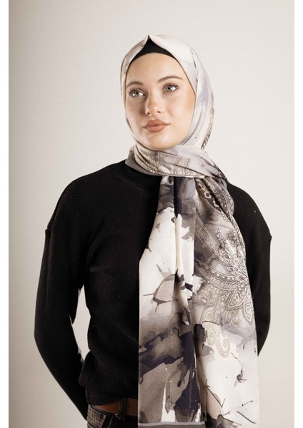 Desenli Pamuk İpek Şal Desen-1 modelleri