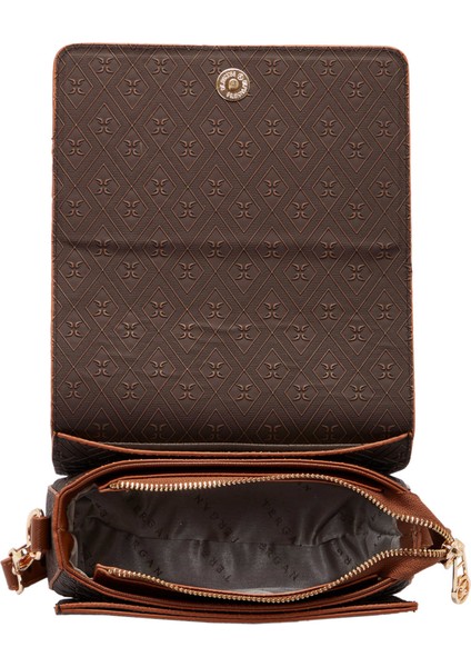 Kahve Print Kadın Omuz Çantası - S1WPR0000807-R1P fırsatları