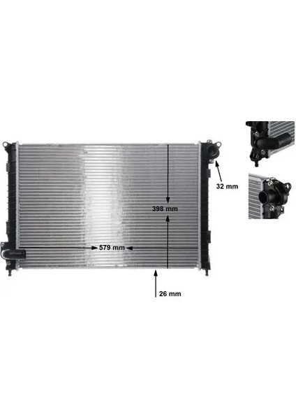 CR983000S Motor Radyatoru 17101475550 17117570821