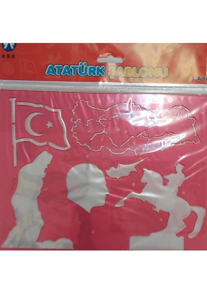 Şekil&boyama Şablonu Atatürk,türk Bayrağı Vetürkiye Haritası Figürlü