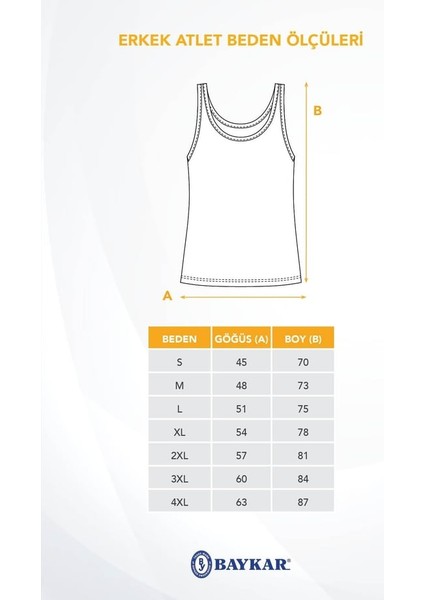 Erkek Pamuklu Klasik Regular Düz Atlet 3'lü Paket Beyaz