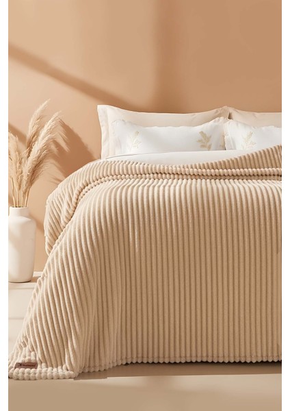 Cappuccino Gloria Wellsoft Çift Kişilik Battaniye