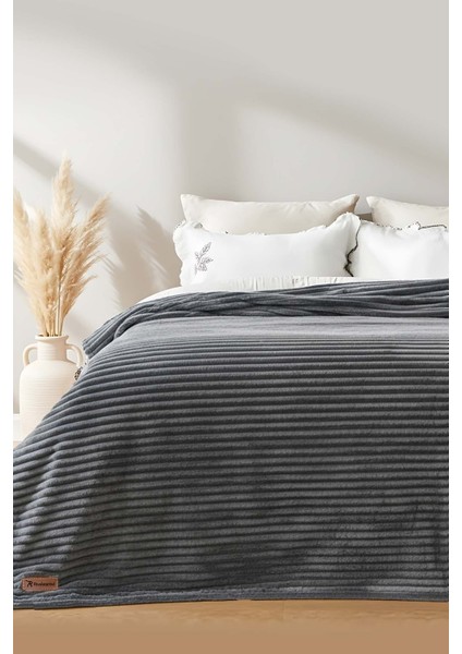 Antrasit Gloria Wellsoft Çift Kişilik Battaniye