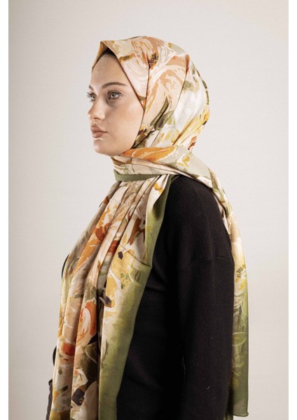 Desenli Pamuk İpek Şal Desen-2