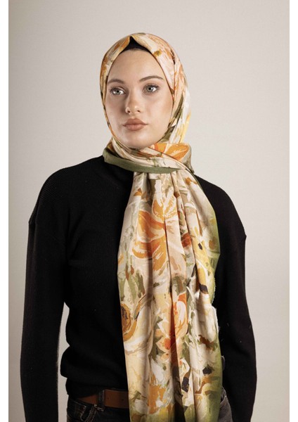 Desenli Pamuk İpek Şal Desen-2 fırsatları