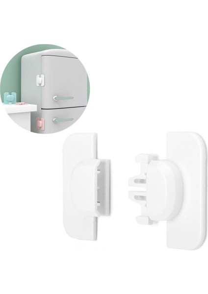 Sunup SN-28750 Geçmeli Tip Buzdolabı ve Dolap Için Çocuk Güvenlik Kilidi Yapışkanlı