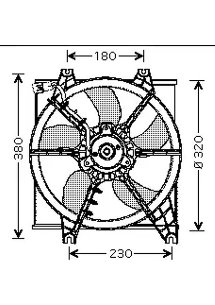 FHY02200R Fan Motoru 2538025000