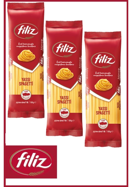 Yassı Spagetti Makarna 500 gr x 3 Adet