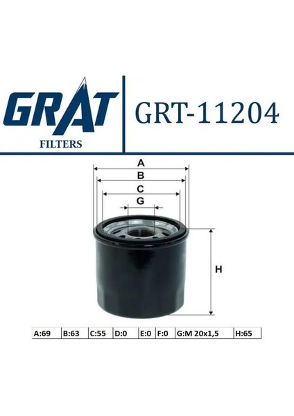 11204 Yag Filtresi 8200257642