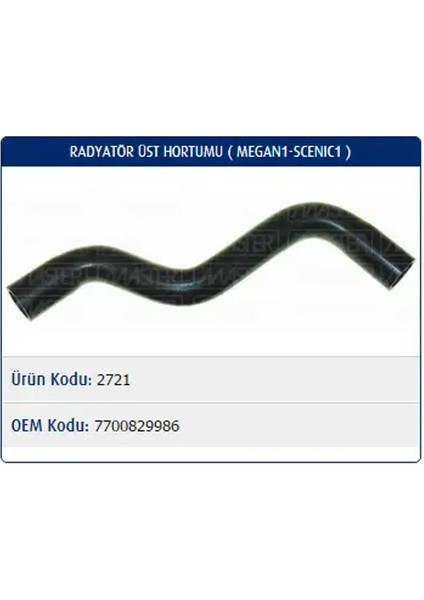M2721 Radyator Hortumu Ust 7700829986