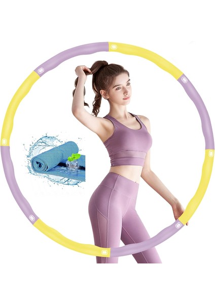 Egzersiz Çemberi 8 parçalı Ayarlanabilir Ağırlıklı 1kg 72/85/95 cm Bel Bölgesi Spor Aleti fiyatları