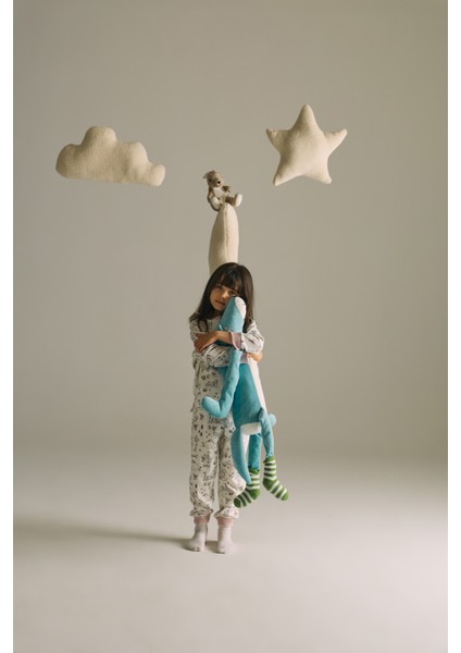 Kız Çocuk Pamuklu Uzun Kollu Pijama Takımı fırsatları