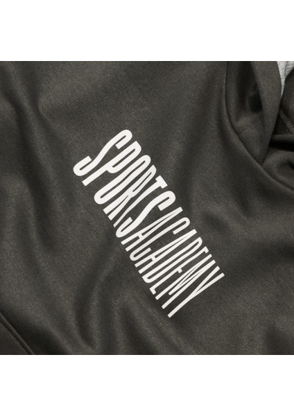 Erkek Academy Normal Kesim Kapüşonlu Cepli Üç Iplik Şardonsuz Baskılı Pamuk Sweatshirt indirimleri
