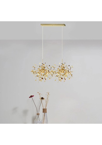 Modern Ikili Pullu Altın Renkli Sarkıt Avize fiyatları