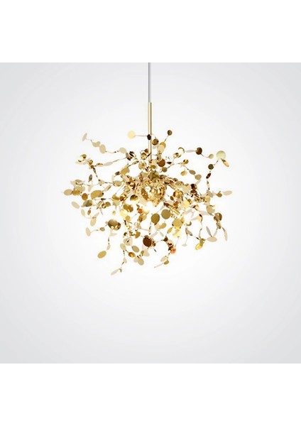 Modern Ikili Pullu Altın Renkli Sarkıt Avize modelleri