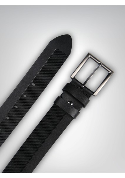 Hakiki Deri Erkek Milano Kemer – 4,5cm, Siyah | 7848