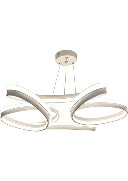 Yüksek Aydınlatmalı Kalın Kasa Papatya Model Beyaz LED Avize fırsatları