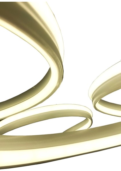 Yüksek Aydınlatmalı Kalın Kasa Papatya Model Beyaz LED Avize indirimleri