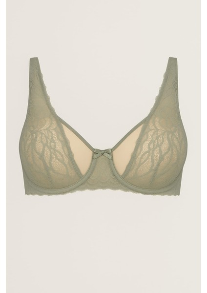 Kadın Dantelli Balenli Kapsız Sütyen
