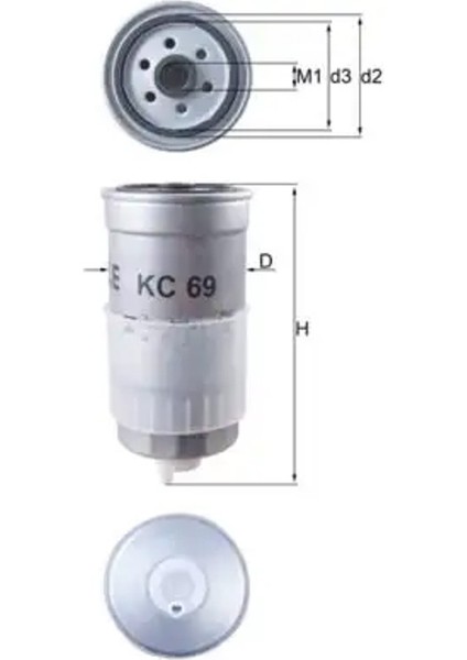 KC69 Yakit Filtresi 0009830510 028127401A 028127435
