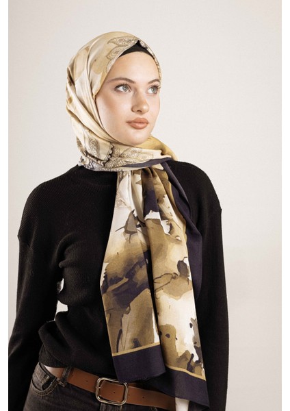 Desenli Pamuk İpek Şal Desen-1