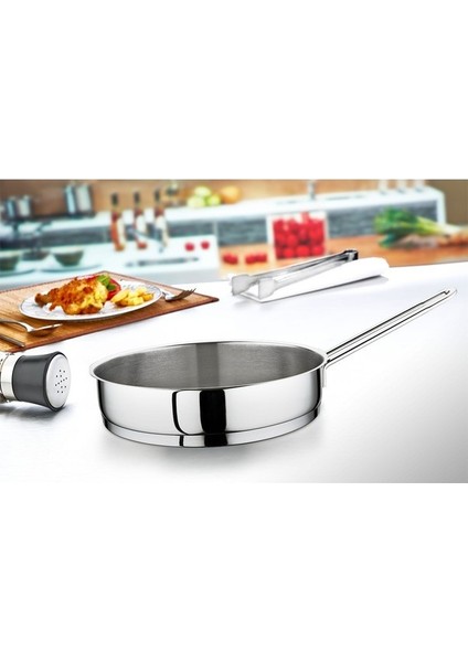 Tava Paslanmaz Çelik Kısa Luna 26CM