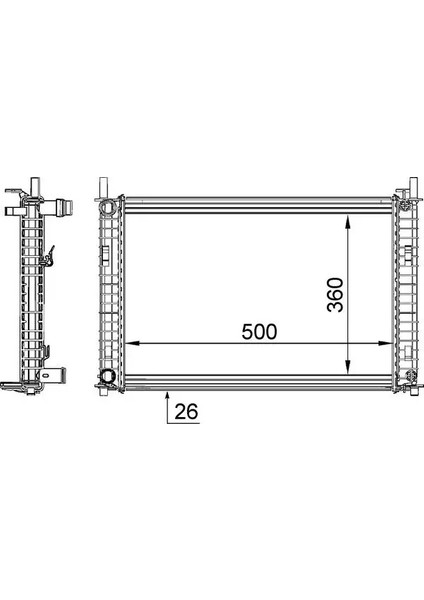 CR1356000S Motor Radyatoru 1141491 1152149 1214085