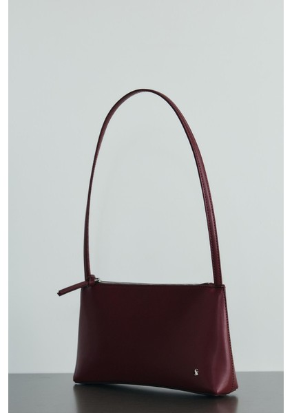 Bordo Ivy Deri Çanta