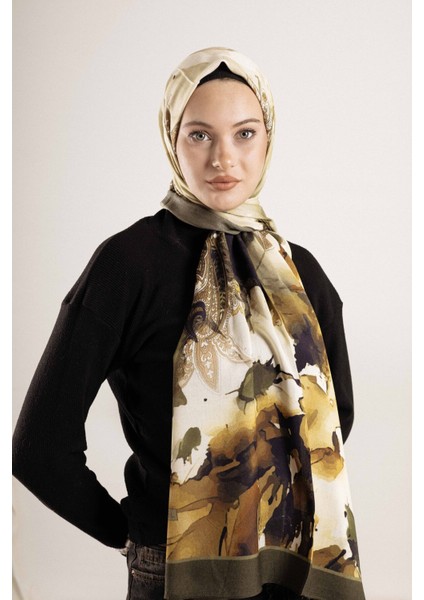 Desenli Pamuk Ipek Şal Desen-1 fırsatları