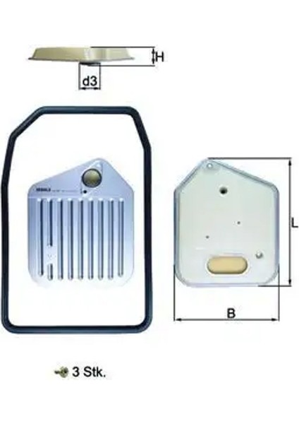 HX163KIT Sanziman Filtresi 24111219127 24341219156 24341219631