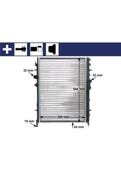 CR515000S Motor Radyatoru 0133E9 132322 133007
