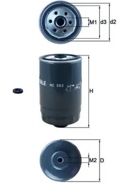 KC503D Yakit Filtresi 31922A9000 319703Z950 31970C5900