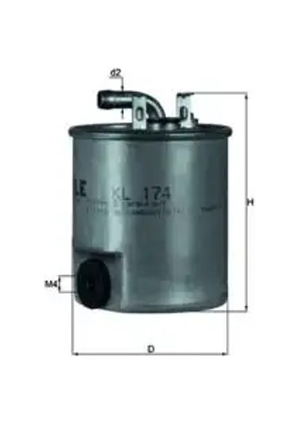 KL174 Yakit Filtresi A6110920101