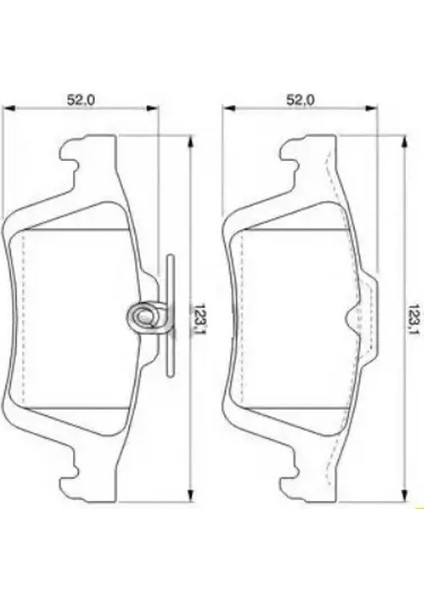 323700000800 Arka Fren Balatasi 1324300 13322091 1360254