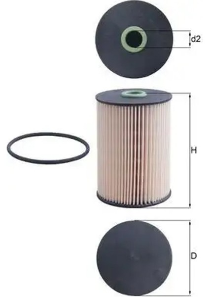 KX228D Yakit Filtresi 1K0127177B 1K0127400K 1K0127400L