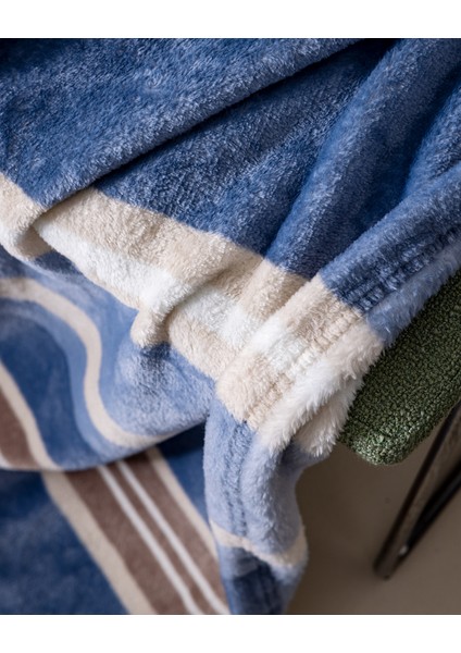 Mozel Welsoft Baskılı Tv Battaniye - Mavi/bej fırsatları