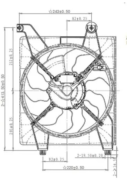 FHY03600C Fan Motoru 977301E000