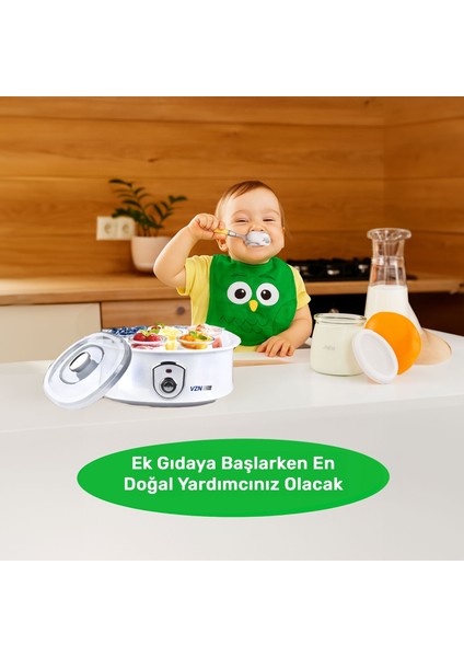 20W 1,5lt. 7 Kavanozlu Bebek Ek Gıda Başlangıç Seti ve Profesyonel Yoğurt Mayalama Makinesi fiyatları
