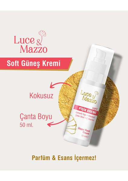Kokusuz Soft Pişik Kremi 50 ml Ihrama Uygun Hac ve Umre Için modelleri