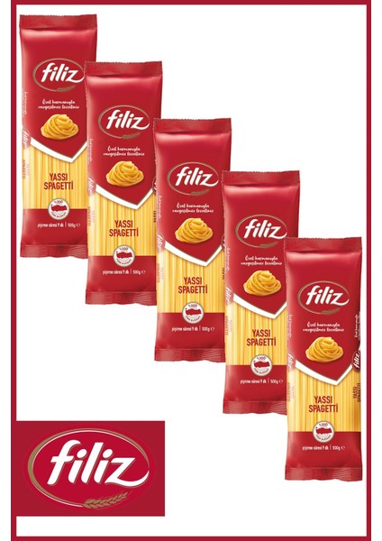 Yassı Spagetti Makarna 500 gr x 5