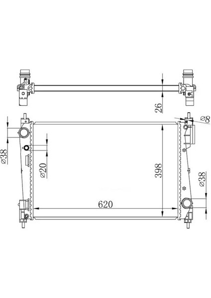 BOP174026 Motor Radyatoru 1300415 55703926