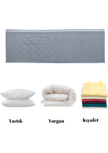 Çekyat & Baza Tipi Yastık Yorgan Saklama Hurcu-Baza Altı Düzenleyici 65X45X22 cm