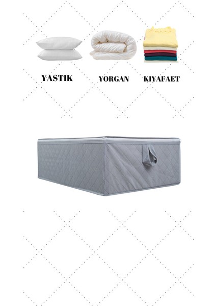 Çekyat & Baza Tipi Yastık Yorgan Saklama Hurcu-Baza Altı Düzenleyici 65X45X22 cm fiyatları