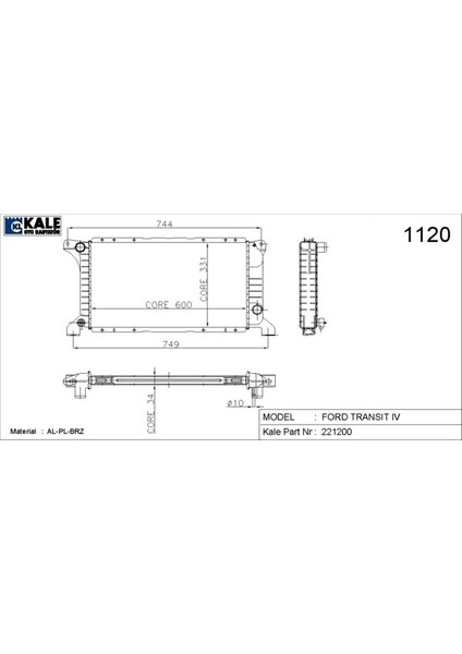 0206151AB Motor Radyatoru