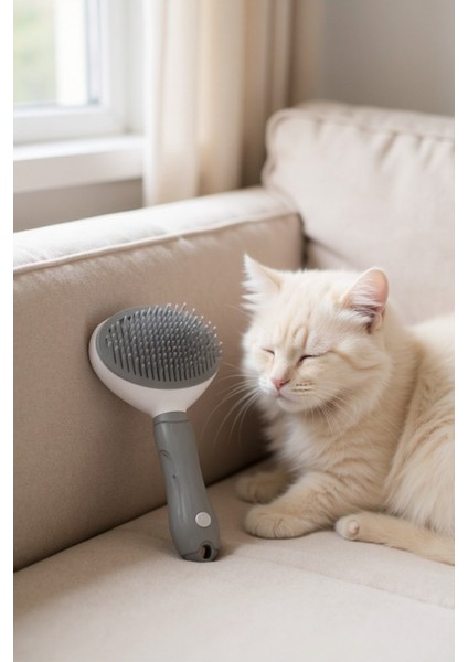 Gri Kedi Tüy Toplama ve Tarama Tarağı – Kolay Temizlenebilir modelleri