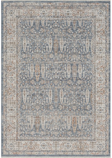 Peru Mavi Halı Salon Oturma Odası Çocuk Odası Yatak Odası Halısı 10207